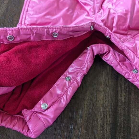 Baby Gap Pink 0-3 Months Fleece Lined Outdoor Pants Drawstring Snaps Closure - Picture 5 of 7